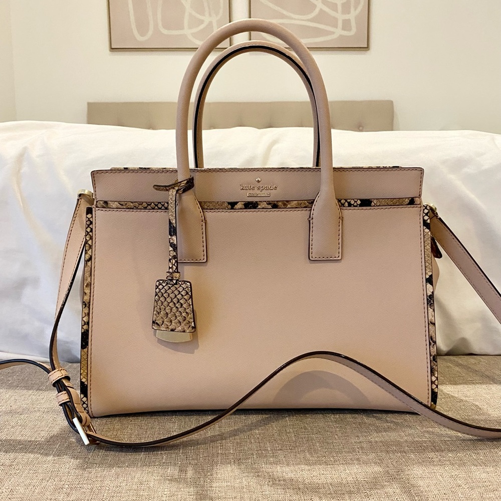 Never worn* new kate spade light pink/dust rose handbag
